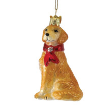 Kurt S. Adler Noble Gems? Golden Retriever Glass Ornament, Christmas