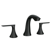 Grifo de baño Moen Findlay negro mate, instalación ajustable, 2 manijas, incluye válvula, 84517BL