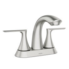 Grifo de baño Moen Findlay Níquel Cepillado 4-Inch con 2 Manijas, 84515SRN
