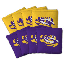 YouTheFan Sacchetti di Cornhole LSU Tigers Set da 8 - Doppio Lato Resistente alle Intemperie