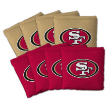 YouTheFan Sacchetti Cornhole NFL San Francisco 49ers Set da 8 - Doppia Faccia, Regolamentare
