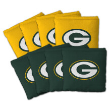 YouTheFan Bolsa de Cornhole de 8 Piezas Green Bay Packers - Doble Lado - Tamaño Regulación con Funda