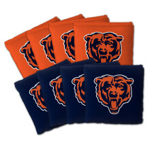 YouTheFan Sacchetti Cornhole NFL Chicago Bears Set di 8 - Doppia Faccia Regolamentare con Custodia