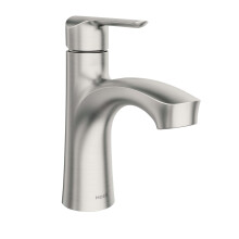 Grifo de baño Moen Findlay Brushed Nickel, un solo manejo, instalación de un orificio, 84516SRN