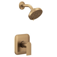 Kit de Acabado de Ducha Moen Genta LX M-CORE 2-Series con Ducha y Manija de Palanca, Bronce Dorado, UT2472EPBZG