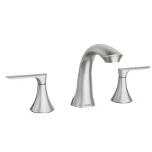 Grifo de baño Moen Findlay en Níquel Cepillado Spot Resist, 2 Mangos con Válvula, 84517SRN