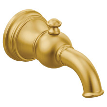 Moen S12104BG Weymouth Badewannen-Auslauf mit Umsteller 1/2-Zoll Rutschverbindung, gebürstetes Gold