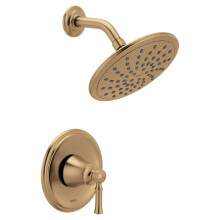 Sistema de Ducha Moen Dartmoor en Oro Bronceado con Ducha de Lluvia y Mango, Válvula Requerida, T2282EPBZG