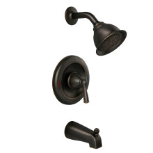 Kit de grifo de bañera y ducha Moen Banbury bronce mediterráneo, incluye válvula Posi-Temp, 82910BRB