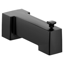 Moen 90 Grad Matte Black Moderner Badewannenauslauf mit Umsteller 1/2-Zoll Slip-Fit CC Verbindung, S3896BL