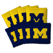 YouTheFan Bolsa de Juego Oficial NCAA Michigan Wolverines Set de 8 - Doble Cara para Climas