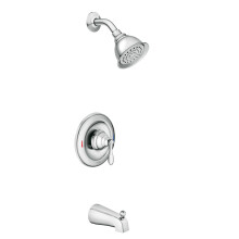 Moen 82496EP Caldwell Posi-Temp Eco-Performance Douche en Bad Trim, Inclusief Klep, Chroom