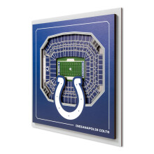 YouTheFan Arte de Pared 3D Licenciado NFL Colts - réplica en varias capas del estadio