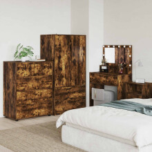 vidaXL Storage Cabinets Smoked Oak 80 x 48 x 105 cm Engineered Wood