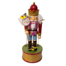 Kurt Adler 12" Nutcracker Musical Cazador de Mariposas