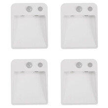 4X Night Light Motion Sensor Bedside Home Indoor Lighting 1 LED Wireless Passway Corridor Stair Toilet Emergency Light