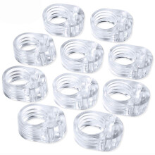 10Pcs Door Handle Buffer Transparent PVC Door Handle Bumper Wall Protectors for Office Home Kitchen Bedroom Doors