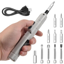 Elektrischer Schraubendreher 3,6 V Kleiner Akku Schraubendreher, USB Schnell Lade Schraubendreher Kit, Schraubendreher in Stift GrößE