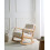 Beliani Rocking Chair SORSELE Corduroy White 2