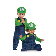 Disguise Luigi Babykostüm, Offizielles Nintendo Super Mario Luigi Kostüm mit Mütze für Babys, Größe (12-18 Monate)