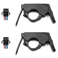 2X Ebike Throttle Quick Disassembly Thumb Throttle Left/Right 109R Hand Finger Throttles for 12V-72V Electric Bicycle A