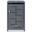 Beliani Wheelie Bin Store 240 L PERISSA Metal Dark Grey 4
