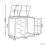 Beliani Double Wheelie Bin Store 480 L PERISSA Metal Dark Grey 3
