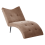 Beliani Chaise Longue QUILLY Corduroy Dark Beige 4