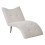 Beliani Chaise Longue QUILLY Corduroy Taupe 4