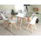Beliani Dining Table HUDSON II Transparent 180 cm 90 cm Glass 2