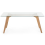 Beliani Dining Table HUDSON II Transparent 180 cm 90 cm Glass 4