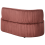 Beliani Left-Hand Chaise Longue VANVEY Corduroy Red 4