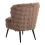 Beliani Armchair VOSS Faux Fur Light Brown 6