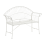 Beliani Garden Bench GUALEA 130 cm Metal Off-White 4