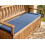 Beliani Bench Seat Pad Cushion SOVANA 148 x 45 cm Blue 2