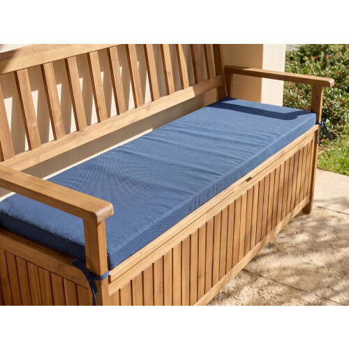 Beliani Bench Seat Pad Cushion SOVANA 148 x 45 cm Blue 1