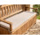 Beliani Bench Seat Pad Cushion SOVANA 148 x 45 cm Beige 2