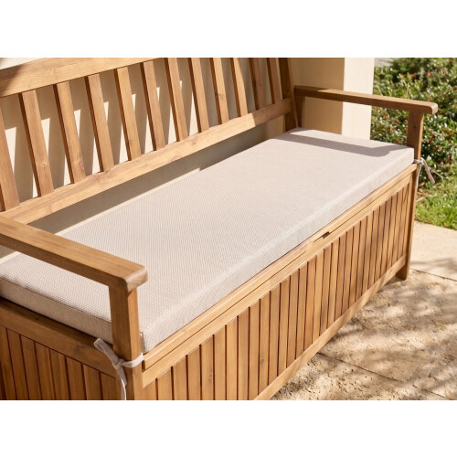 Beliani Bench Seat Pad Cushion SOVANA 148 x 45 cm Beige 1