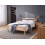 Beliani Bed Pine Wood ECHALLON 140 x 200 cm (EU Double) Light Brown 2