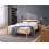 Beliani Bed Pine Wood ECHALLON 160 x 200 cm (EU King) Light Brown 2