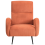 Beliani Armchair SVALOV Corduroy Orange 5
