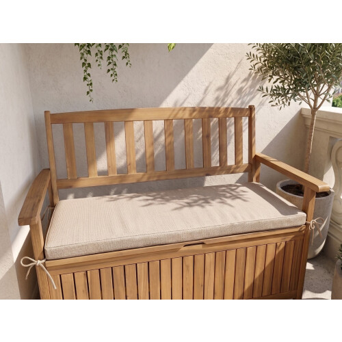 Beliani Bench Seat Pad Cushion SOVANA 108 x 45 cm Beige 1