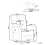 Beliani Rocking Recliner Chair REA Swivel Chenille Light Brown 3