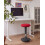 Beliani Wobble Stool ESTELL Fabric Red 2