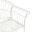 Beliani Garden Bench GUALEA 130 cm Metal Off-White 6
