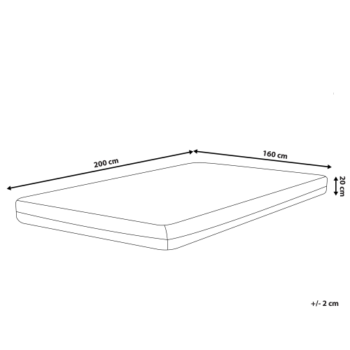 Beliani Memory Foam Mattress MEMORY BALANCE PLUS H2/3 Medium 160 x 200 cm (EU King Size) 2