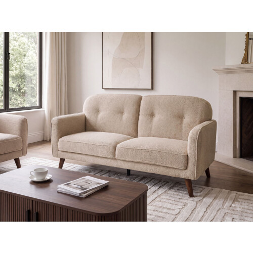 Beliani Sofa 2 Seater ETTRUM Boucle Beige 1