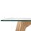 Beliani Dining Table HUDSON II Transparent 180 cm 90 cm Glass 6