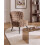 Beliani Armchair VOSS Faux Fur Light Brown 2