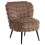 Beliani Armchair VOSS Faux Fur Light Brown 4